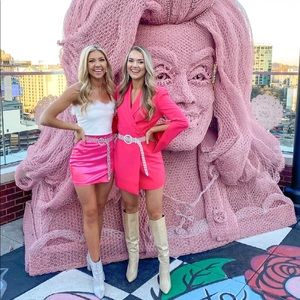 ASOS pink blazer dress